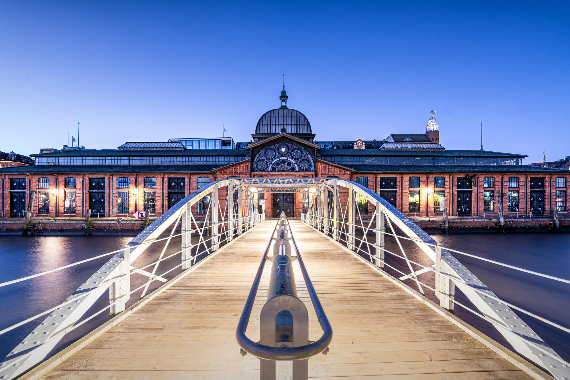 Altona’s Fish Auction Hall seen from the pier.